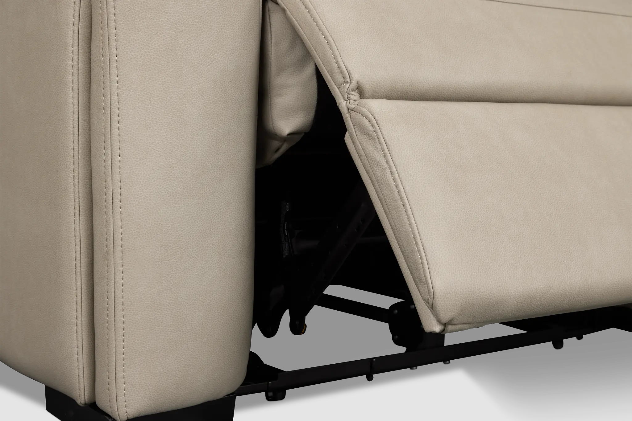 Melody Light Gray Micro Power Reclining Console Sofa Melody Light Gray Micro Power Reclining Console Sofa