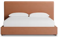 Grayton Sutton Orange 54" Upholstered Platform Bed