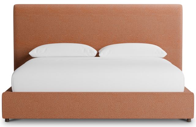 Grayton Sutton Orange 54" Upholstered Platform Bed