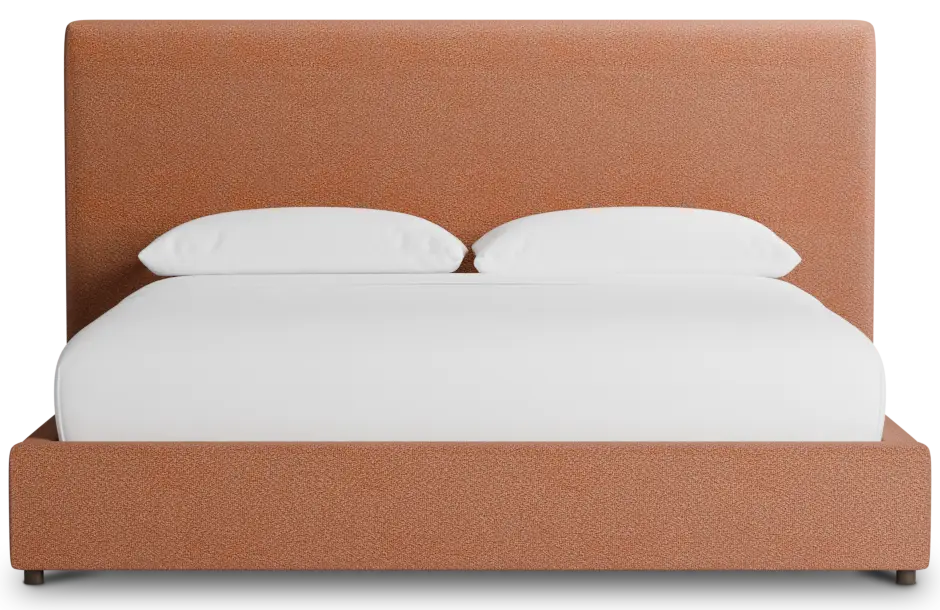 Grayton Sutton Orange 54" Upholstered Platform Bed Grayton Sutton Orange 54" Upholstered Platform Bed