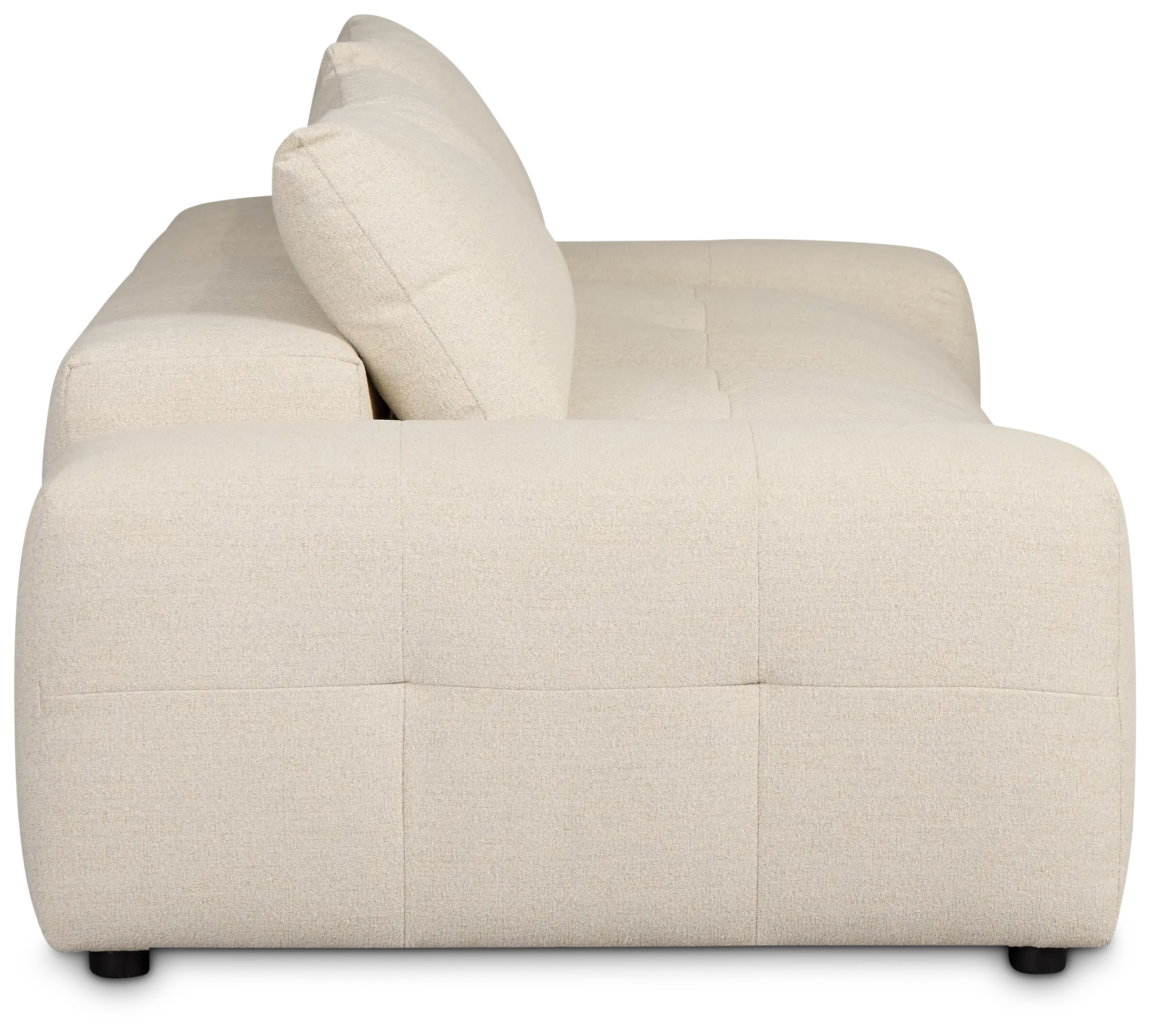 Remi Light Beige Fabric 2-piece Modular Sofa Remi Light Beige Fabric 2-piece Modular Sofa