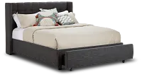 Chatham Dark Gray Low Platform Storage Bed