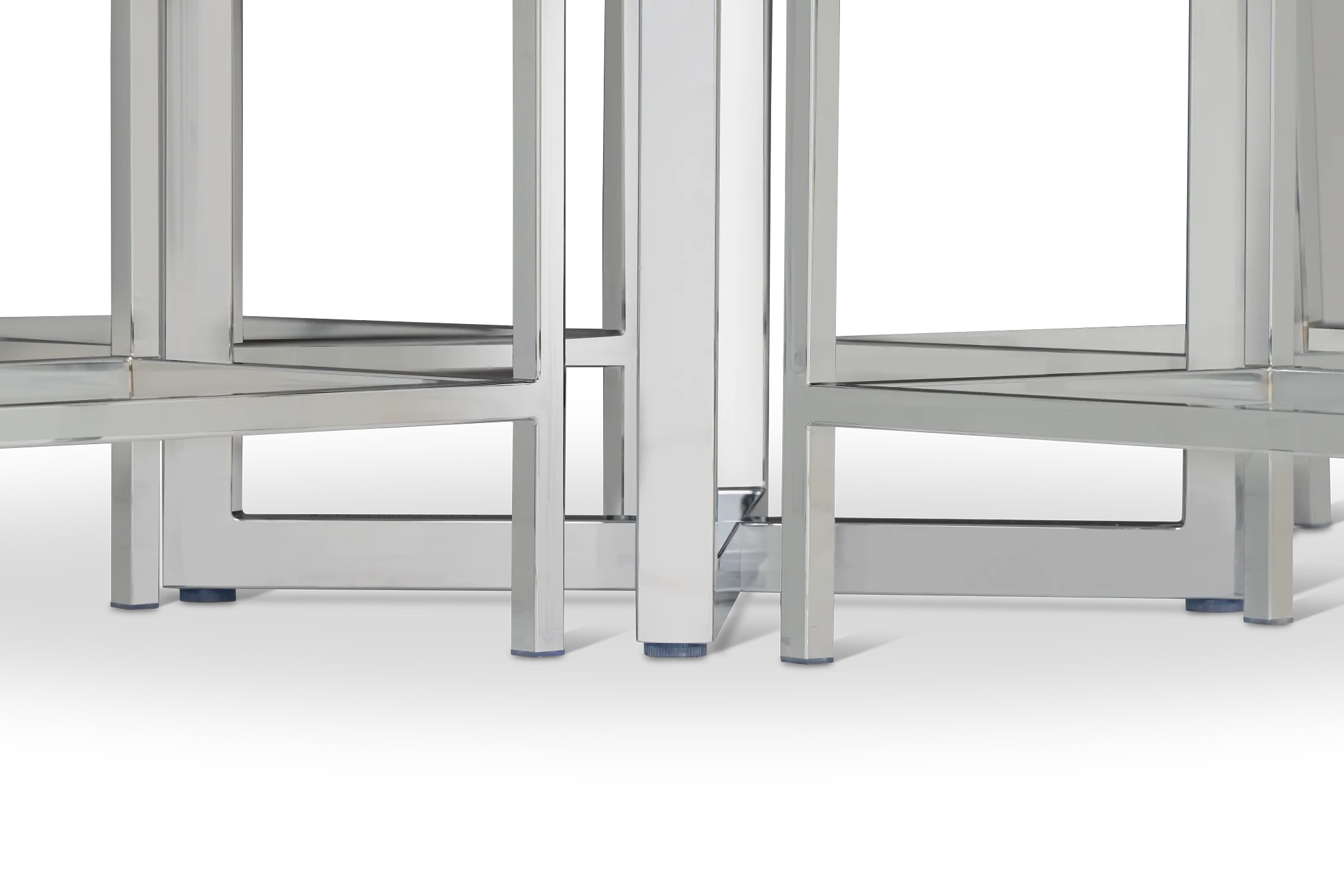 Amalfi White Glass High Table & 4 Upholstered Barstools