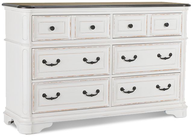 Wilmington Two-tone 6-drawer Dresser (1)