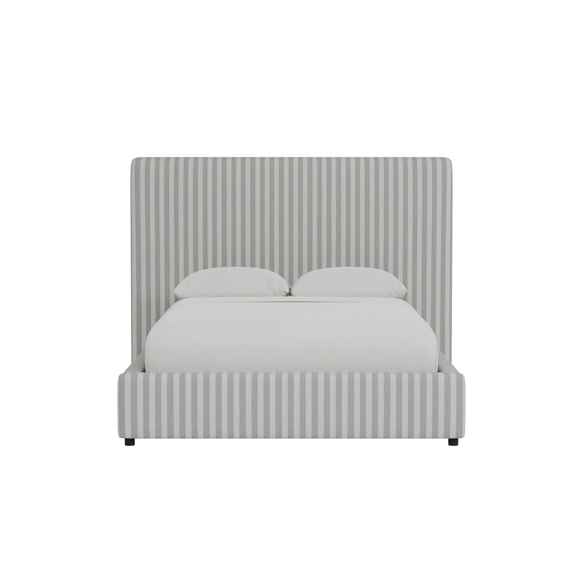 Grayton Sea Lane Light Gray 54" Upholstered Platform Bed Grayton Sea Lane Light Gray 54" Upholstered Platform Bed
