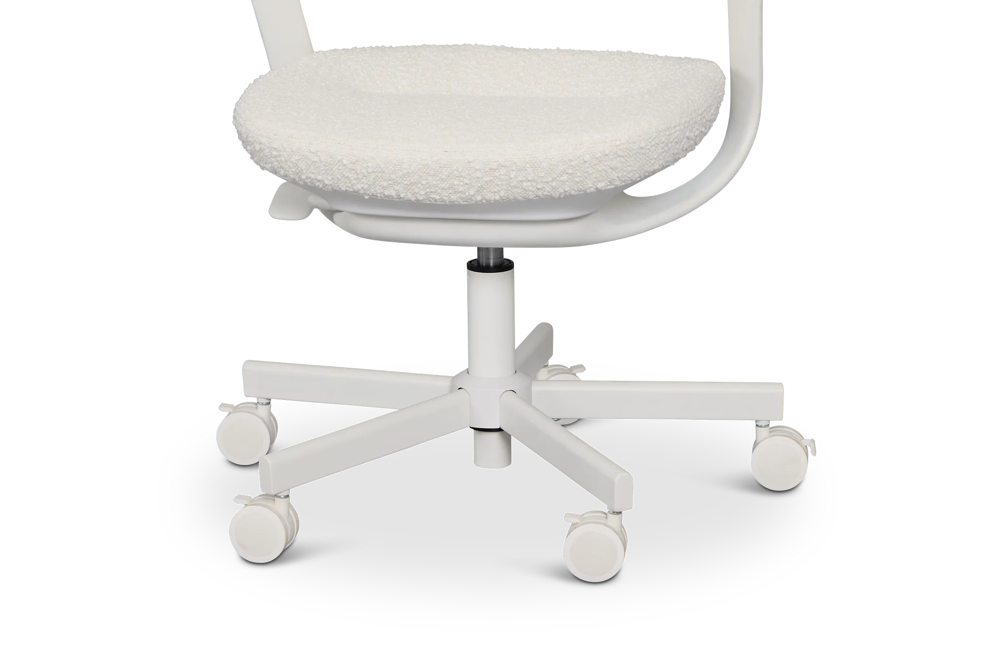 Belle Ivory Upholstered Desk Chair