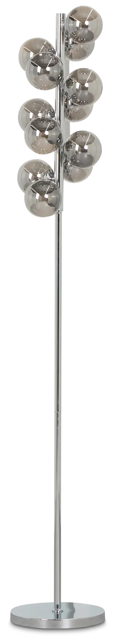 Stevie Silver Glass Floor Lamp Stevie Silver Glass Floor Lamp