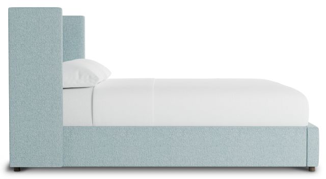 Captiva Elite Light Blue 48" Upholstered Shelter Bed