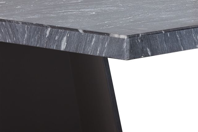 Auburn Dark Gray Marble Rectangular Table