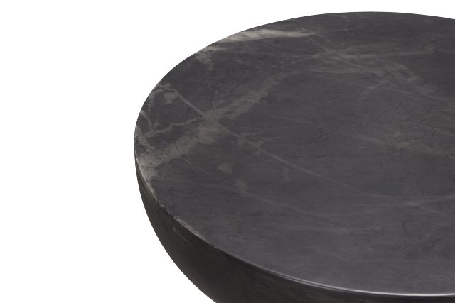 Merrick Black Round End Table