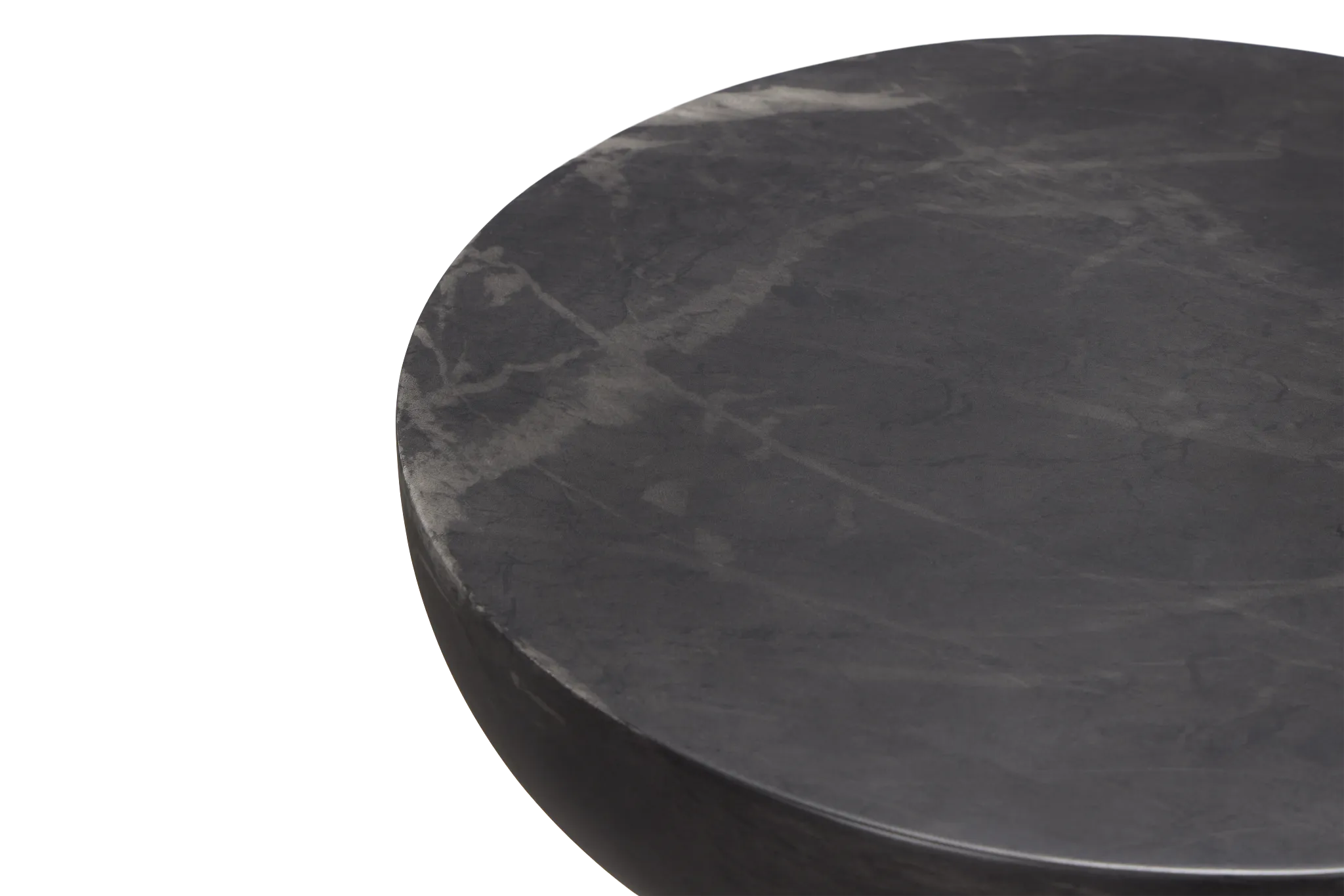 Merrick Black Round End Table