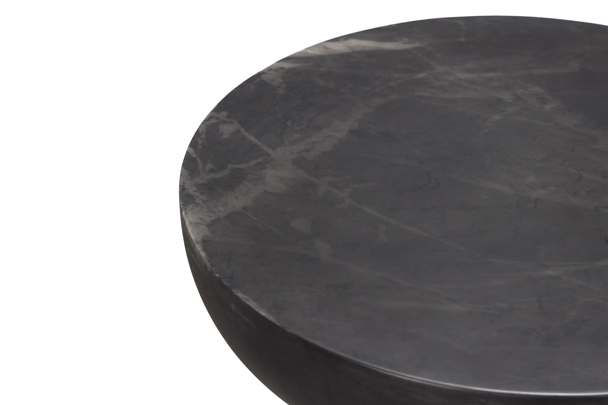 Merrick Black Round End Table Merrick Black Round End Table