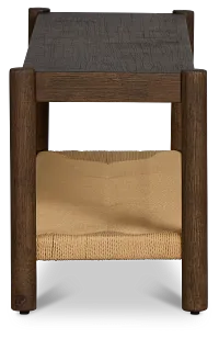 Santorini Dark Tone Woven Bench