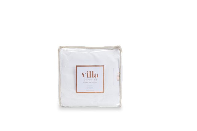 Arcadi White 3-piece Duvet Set