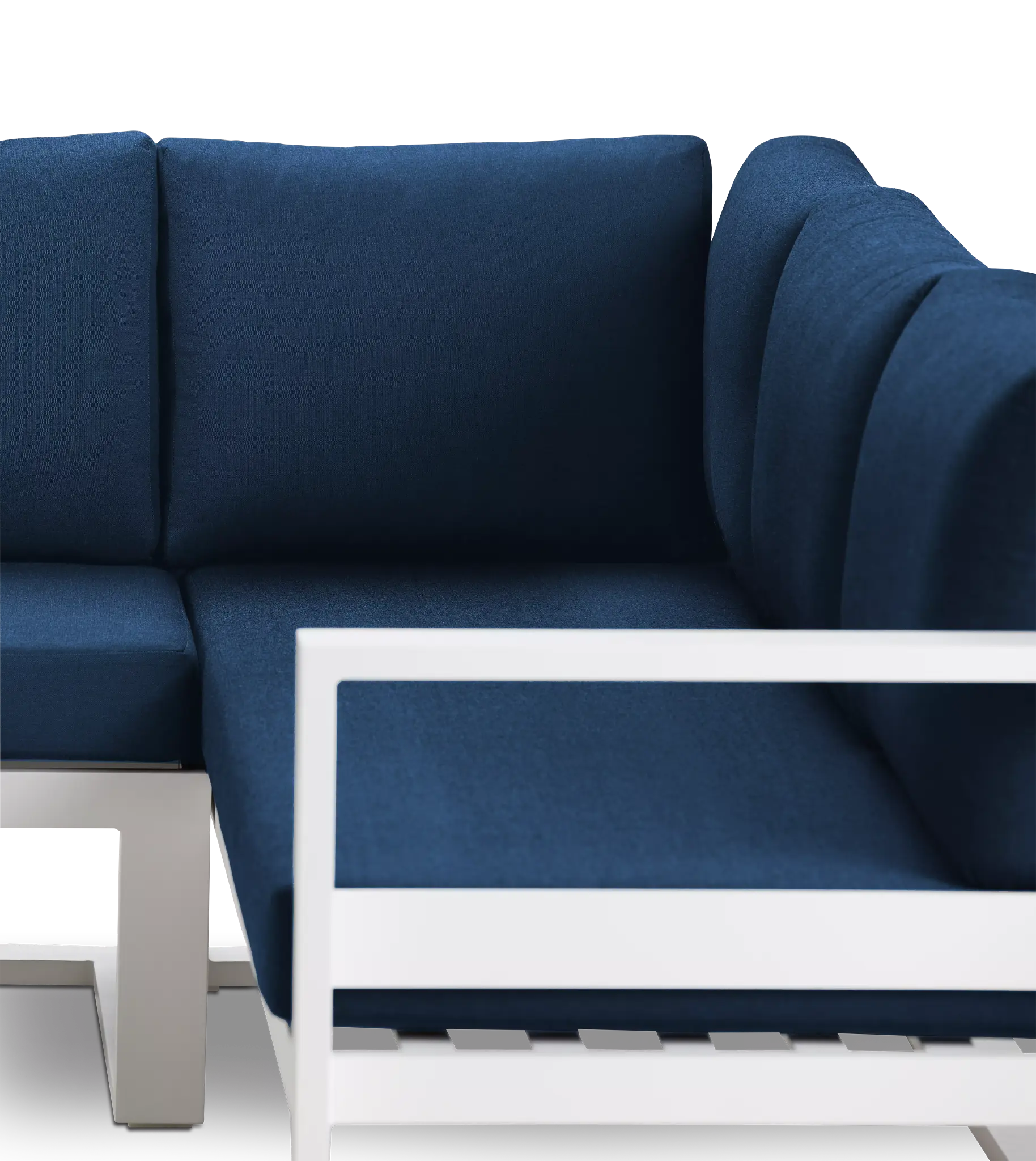 Lisbon Navy Aluminum Small Left Sectional Lisbon Navy Aluminum Small Left Sectional