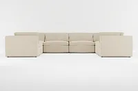 Destin Peyton Beige Fabric 8-piece Modular Sectional