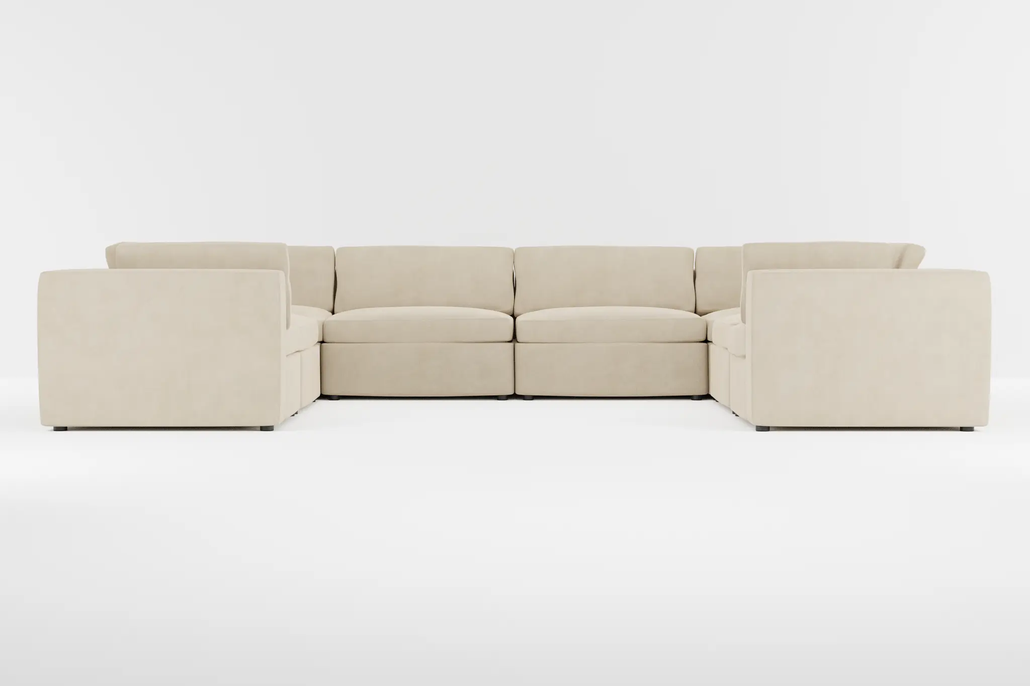 Destin Peyton Beige Fabric 8-piece Modular Sectional Destin Peyton Beige Fabric 8-piece Modular Sectional