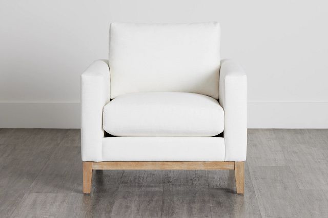 Emma White Fabric Chair