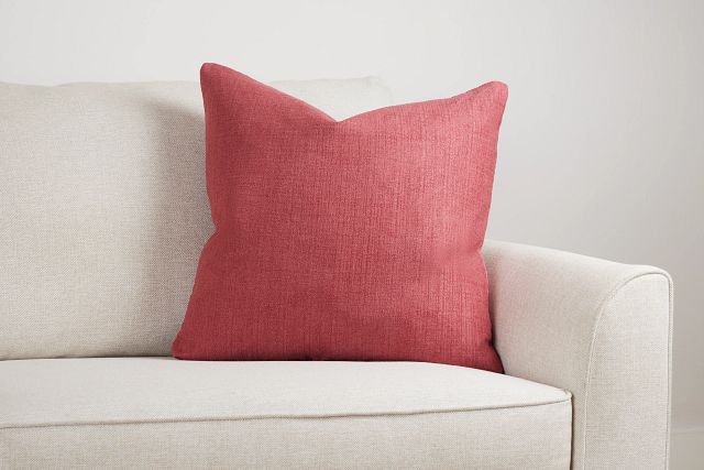 Zeke Coral 22" Accent Pillow
