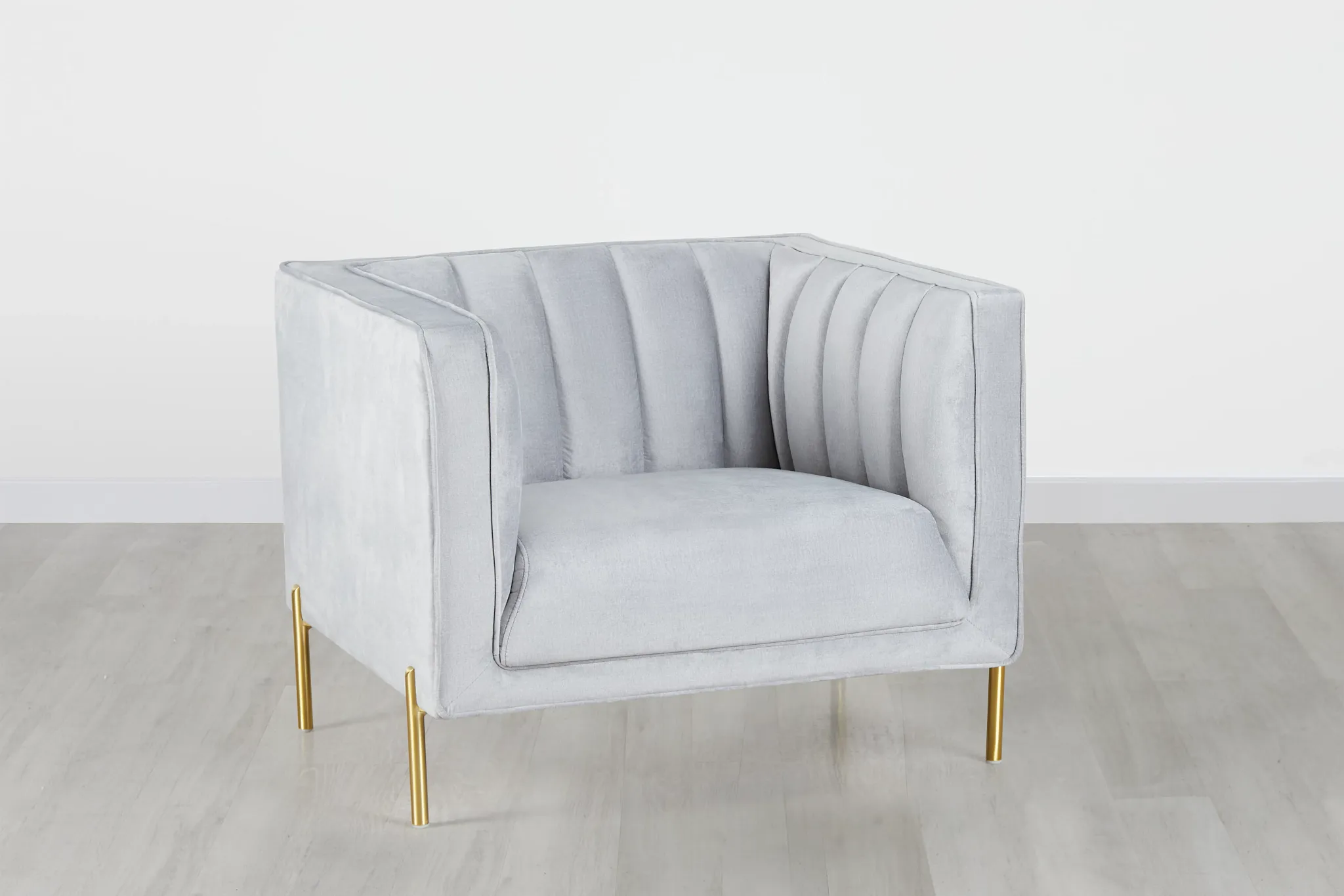 Bella Gray Velvet Chair