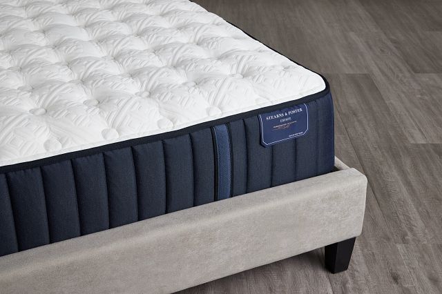 Stearns & Foster Hurston Luxury Cushion Firm Ergo Sleeptracker Adjustable Mattress Set