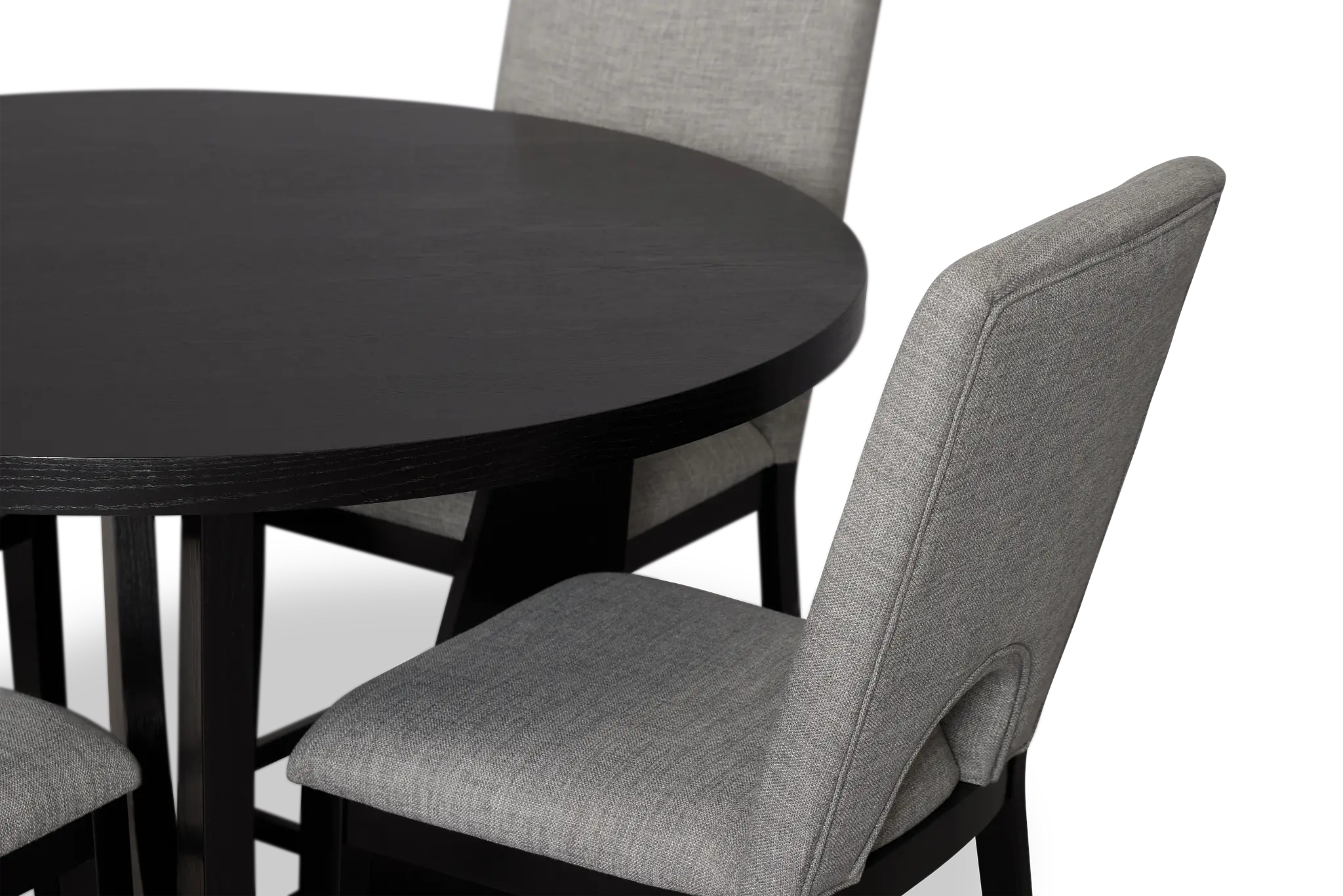 Oxford Black High Table & 4 Upholstered Barstools Oxford Black High Table & 4 Upholstered Barstools