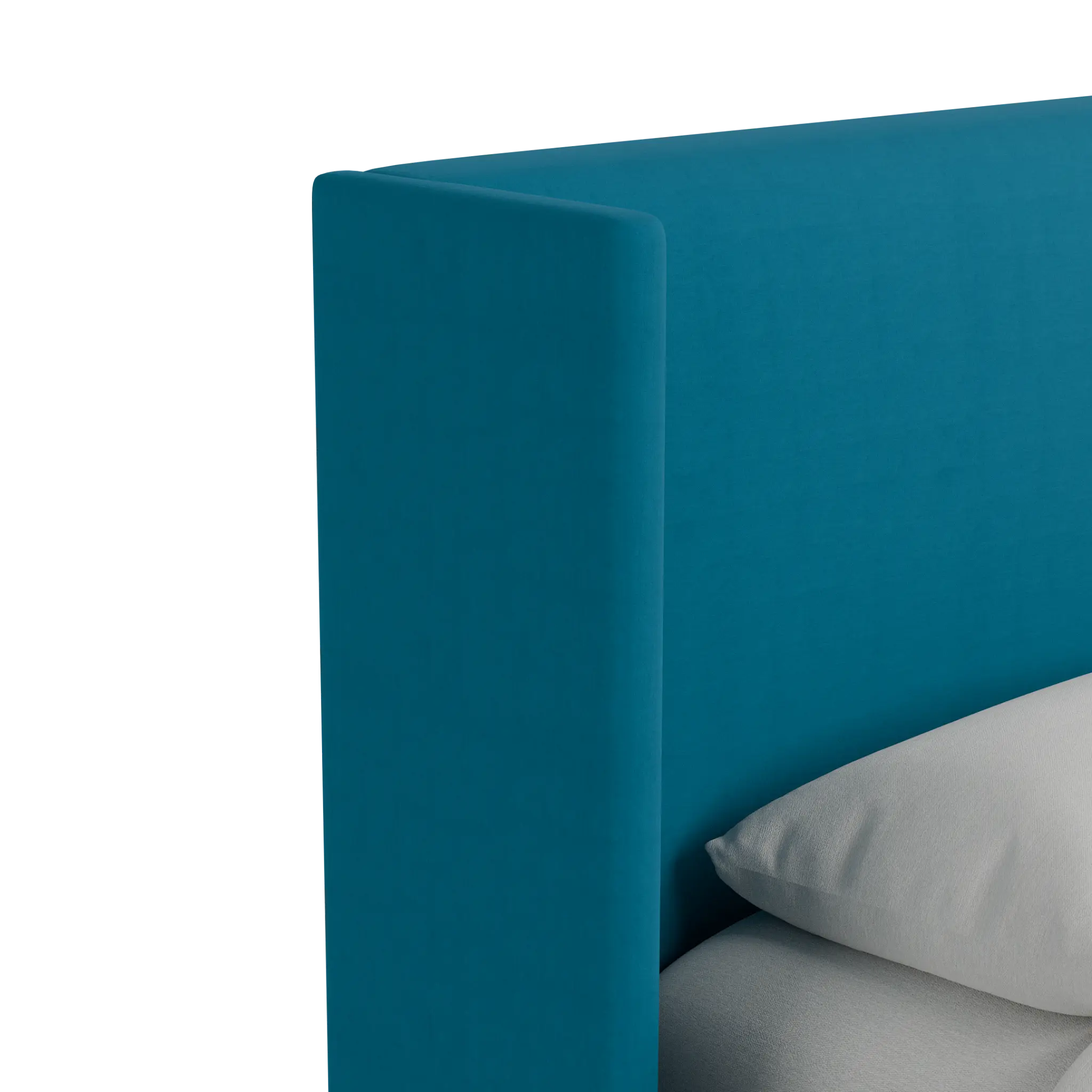 Captiva Joya Teal 48" Upholstered Shelter Bed Captiva Joya Teal 48" Upholstered Shelter Bed