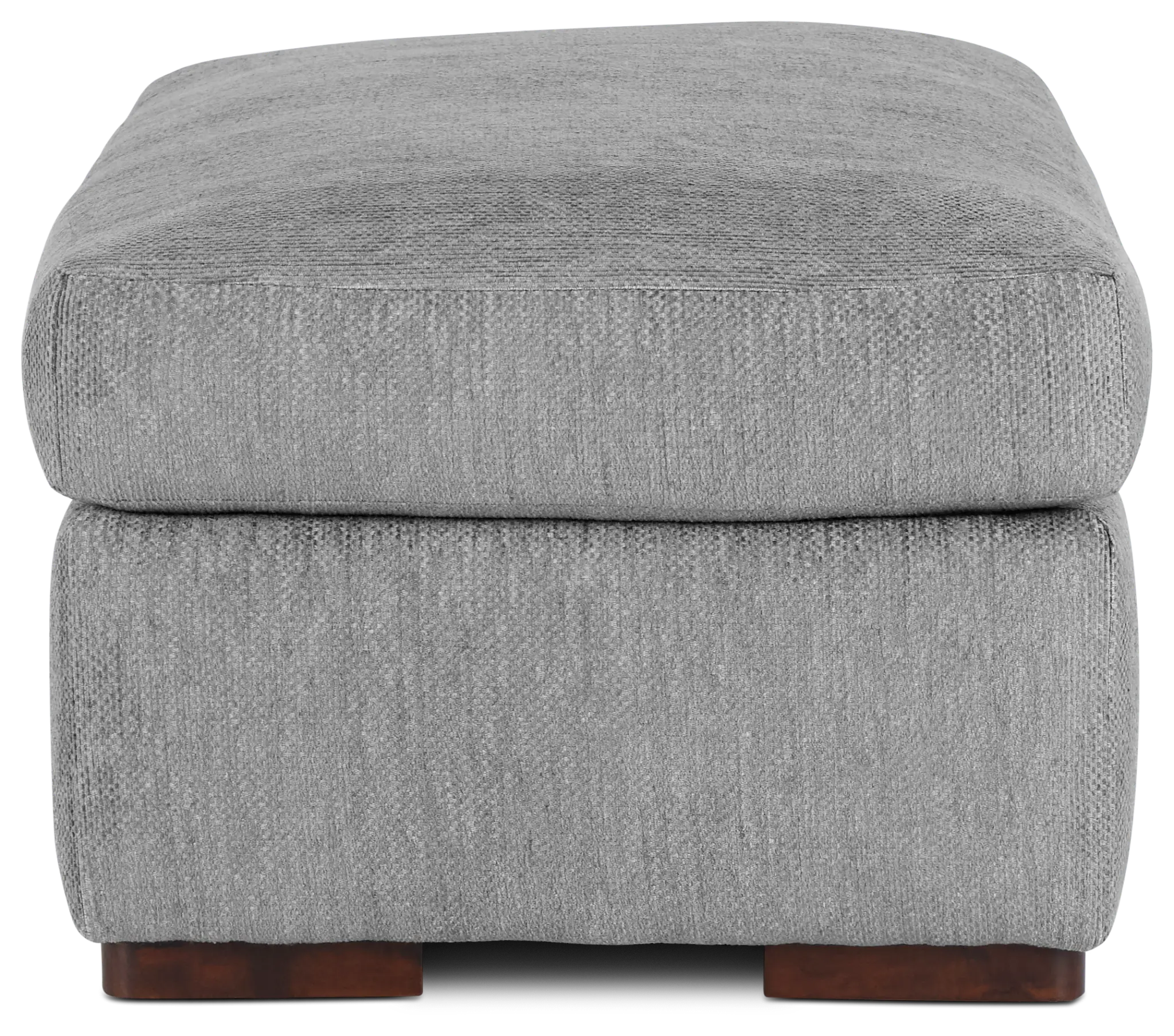 Alpha Light Gray Fabric Ottoman Alpha Light Gray Fabric Ottoman