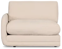 Jules Ivory Velvet Left Chair