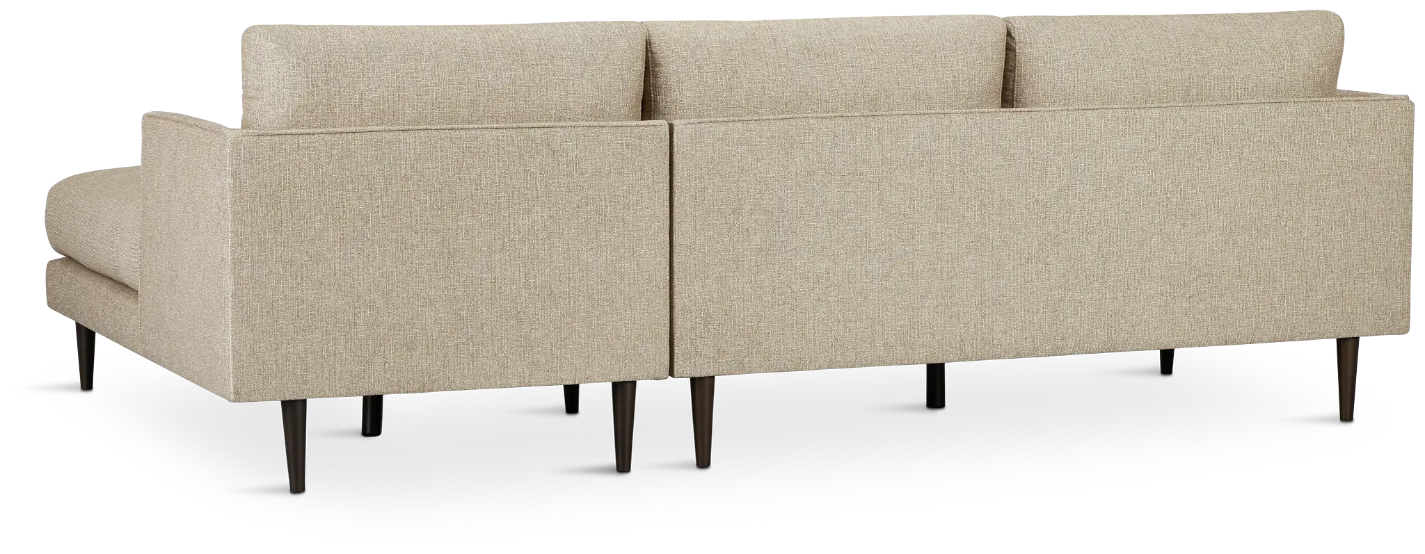 Easton Brown Fabric Right Chaise Sectional Easton Brown Fabric Right Chaise Sectional