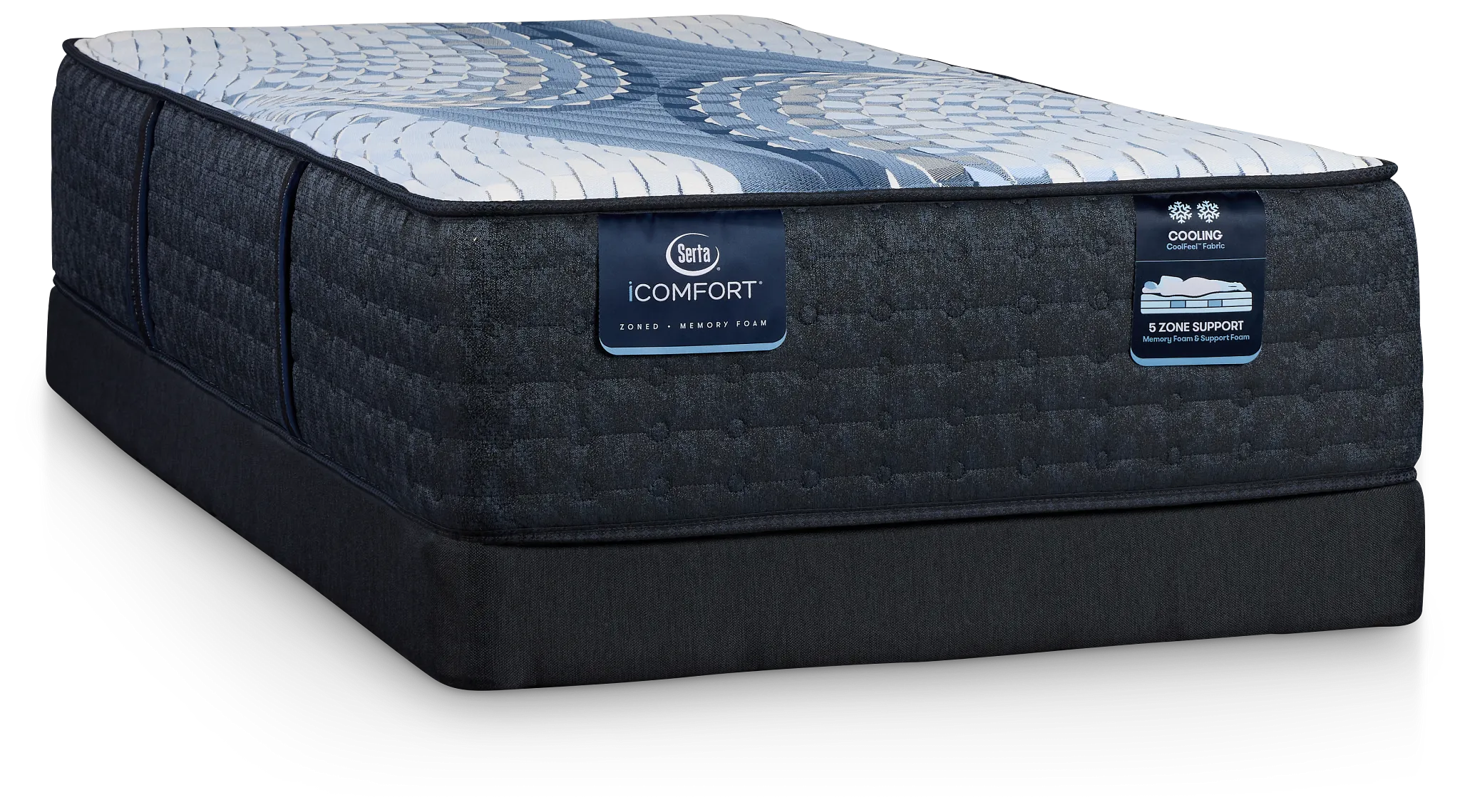Serta Icomfort Iona Medium Low-profile Mattress Set