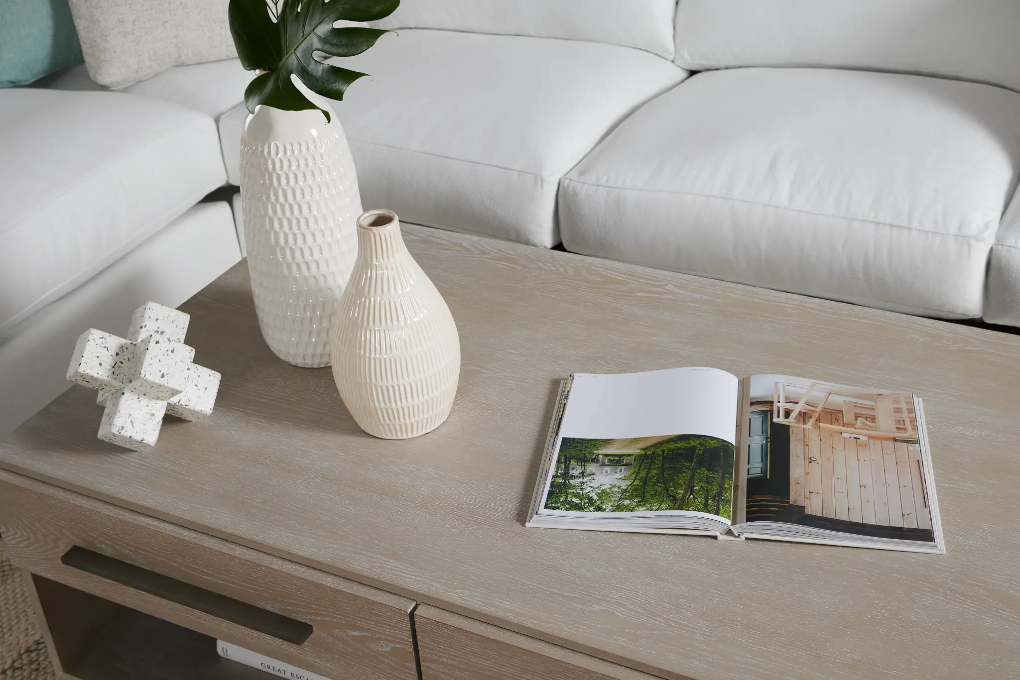 Destination Light Tone Rectangular Coffee Table Destination Light Tone Rectangular Coffee Table