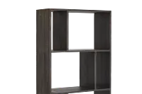 Indigo Light Brown Wood Bookcase