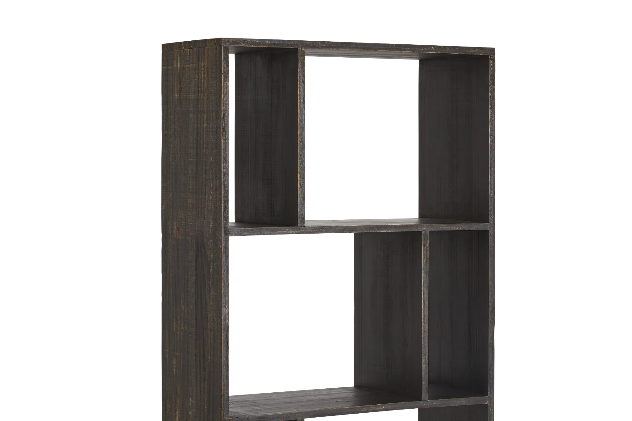 Indigo Light Brown Wood Bookcase