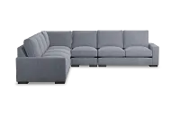 Edgewater Elevation Gray Large Two-arm Sectional