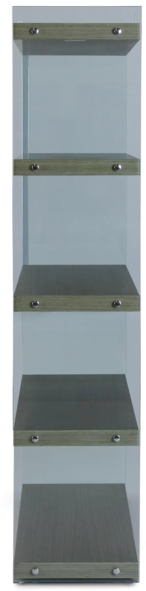 Olympia Gray Glass Bookcase Olympia Gray Glass Bookcase