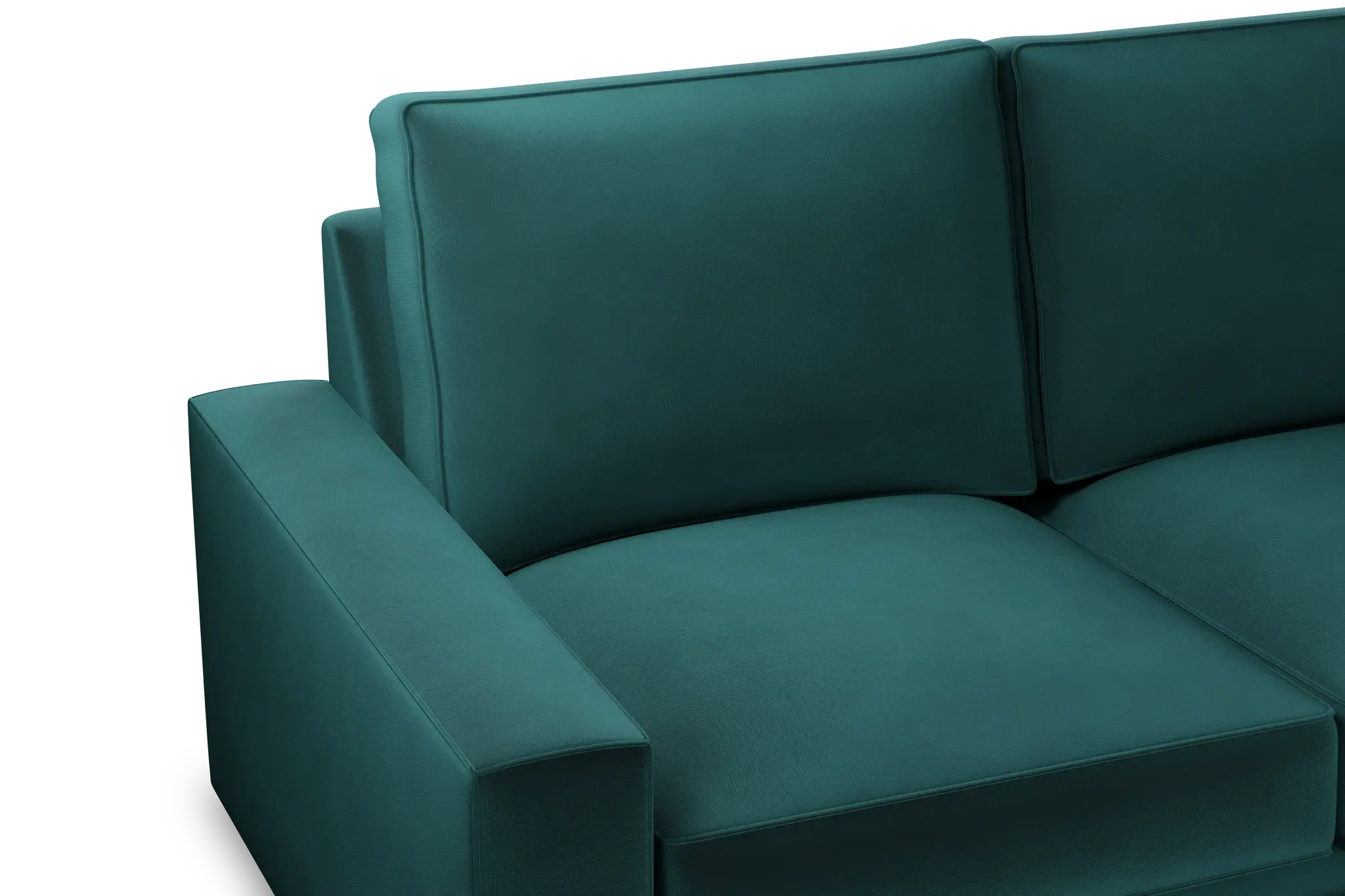 Edgewater Joya Teal Medium Two-arm Sectional Edgewater Joya Teal Medium Two-arm Sectional