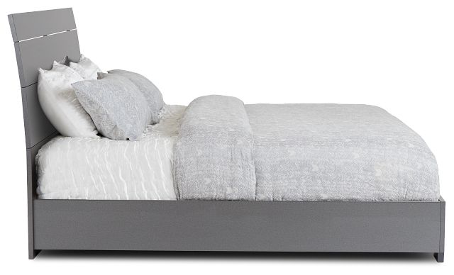 Oslo Gray Platform Bed