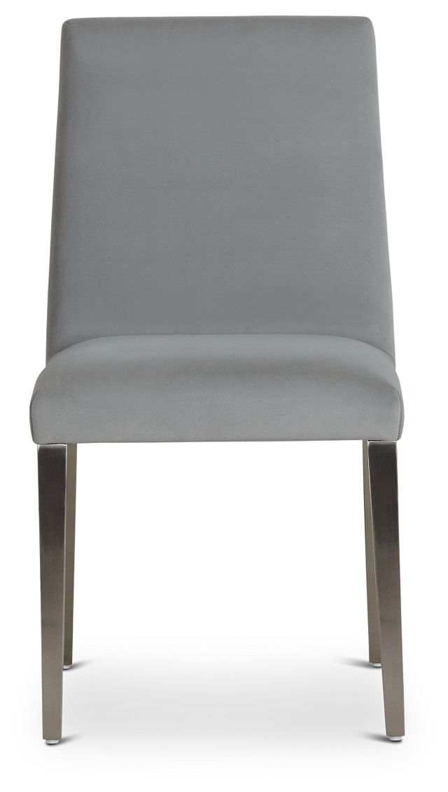 Omnia Gray Metal Side Chair