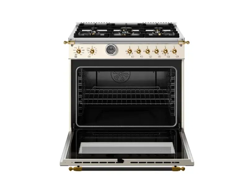 Bertazzoni Heritage Series White 36" Dual Fuel Range