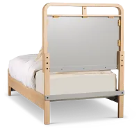 Lyndie Light Tone Panel Bed