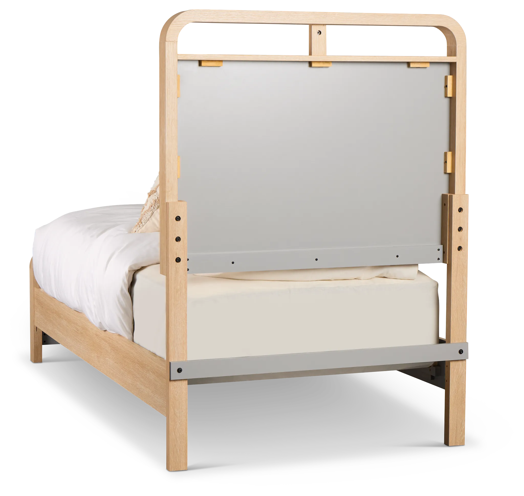 Lyndie Light Tone Panel Bed