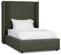 Captiva Sutton Green 60" Upholstered Shelter Bed