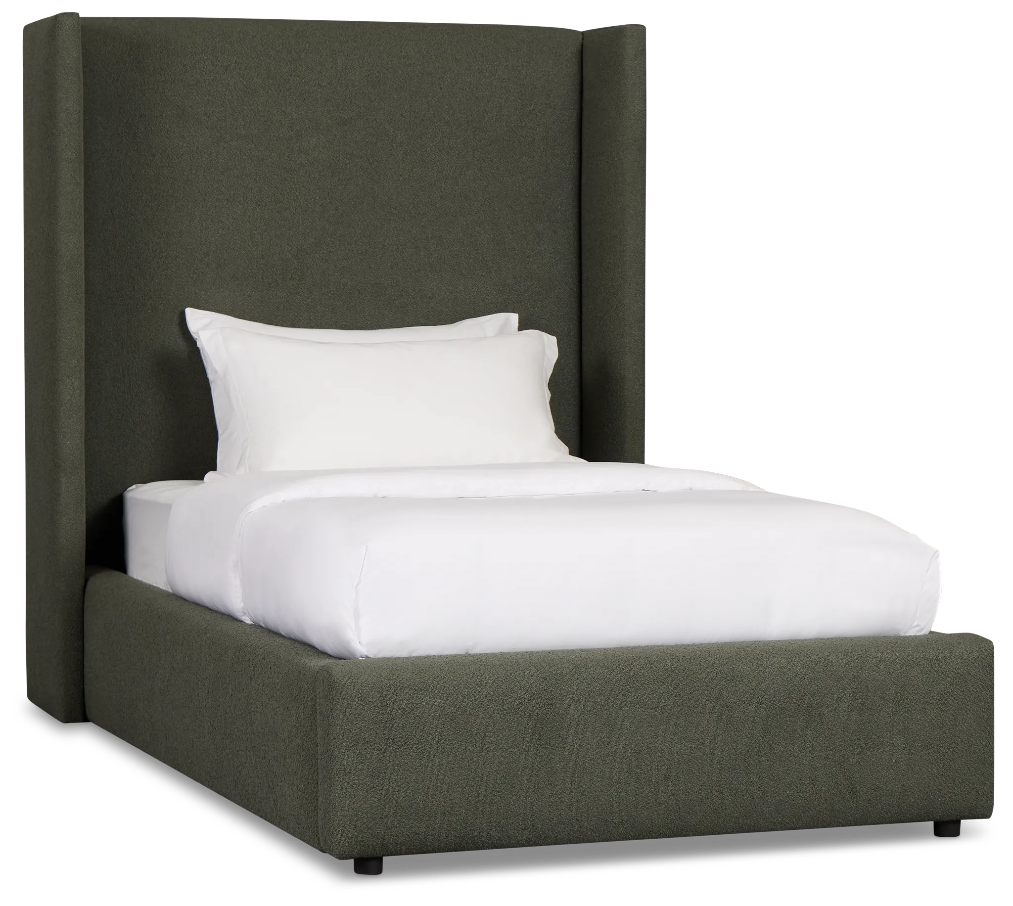 Captiva Sutton Green 60" Upholstered Shelter Bed