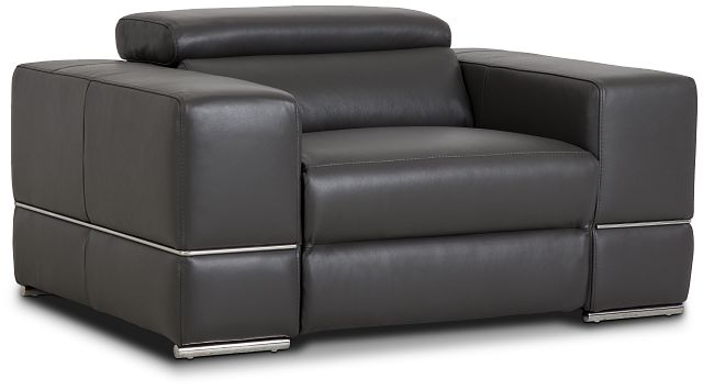 Dante Gray Leather Power Recliner (1)