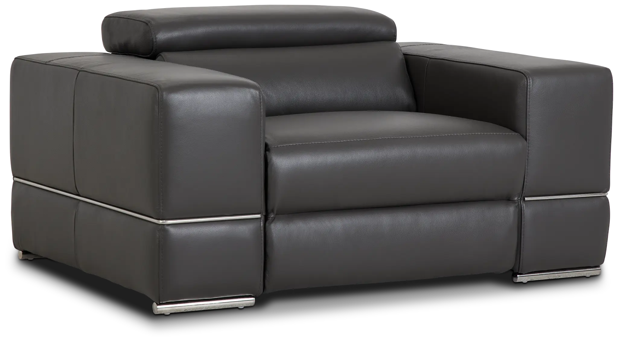 Dante Gray Leather Power Recliner Dante Gray Leather Power Recliner