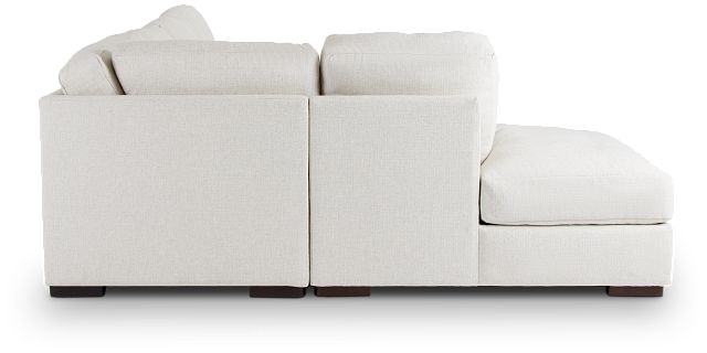 Veronica White Down Small Left Bumper Sectional (4)