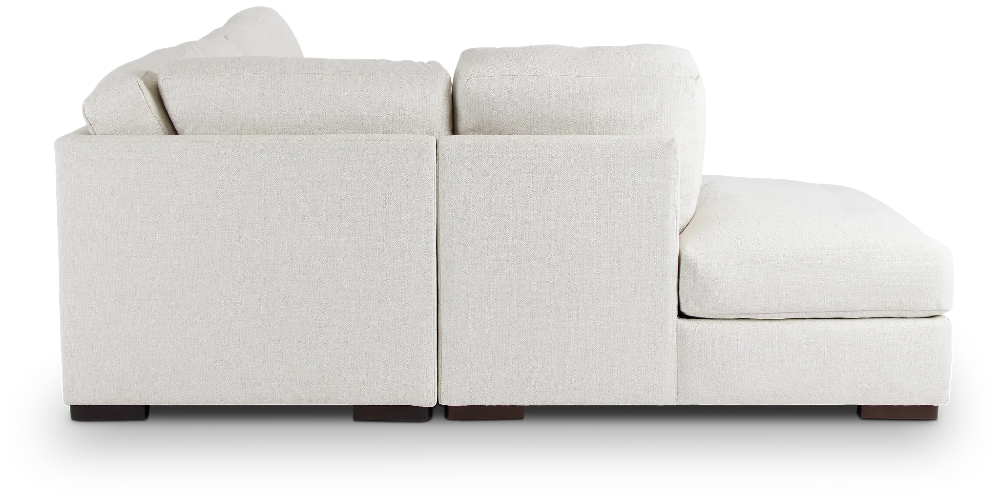 Veronica White Down Small Left Bumper Sectional Veronica White Down Small Left Bumper Sectional