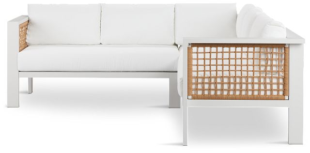 Sunrise White Small Left Sectional