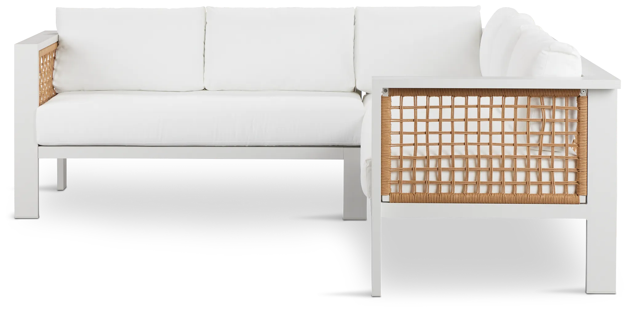 Sunrise White Small Left Sectional